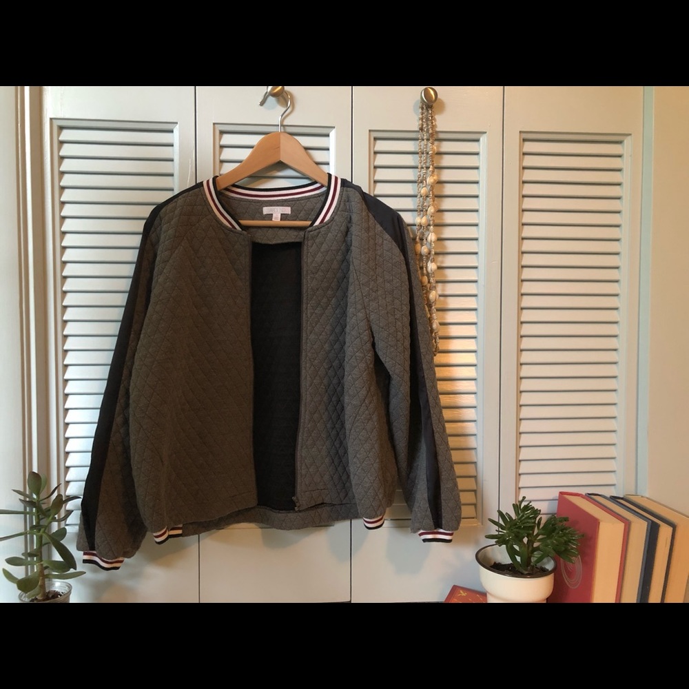 Quilted Bomber Jacket